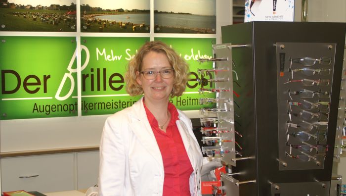 Der Brillenladen-Augenoptikermeisterin Wiebke Heitmann
