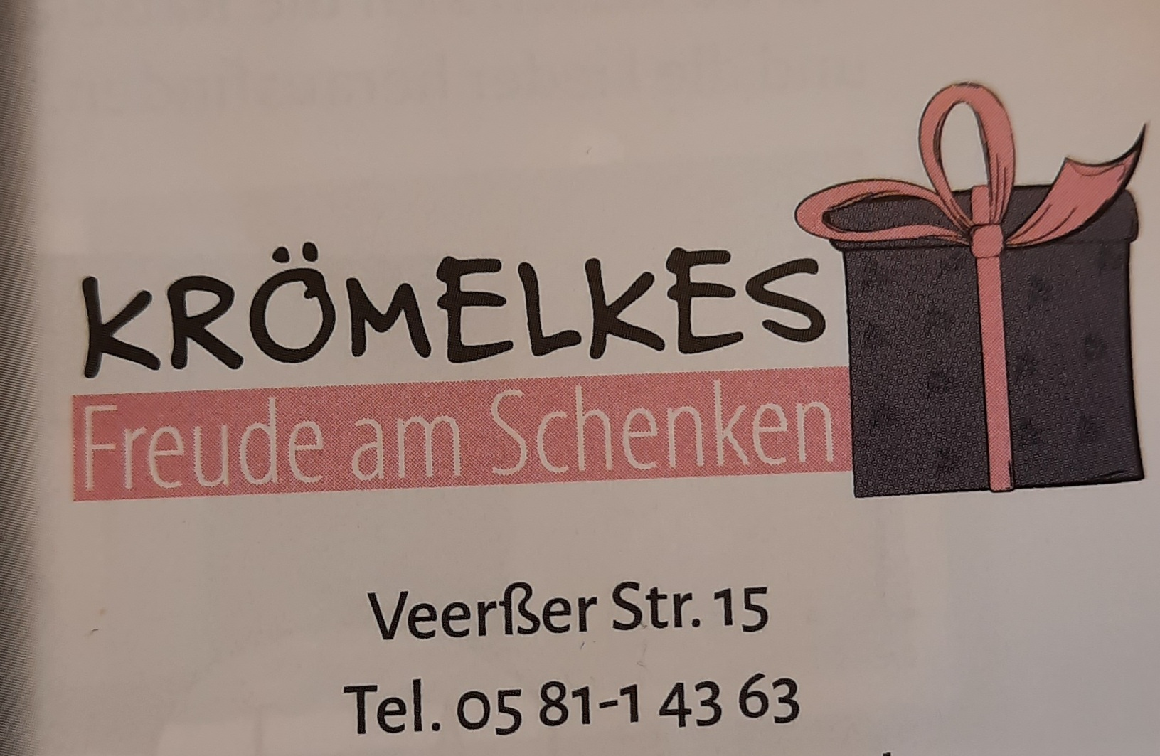 Krömelkes Freude am Schenken