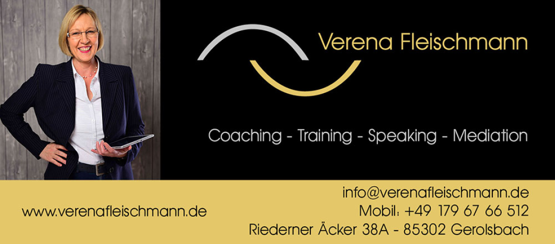 Verena Fleischmann Coaching Training Mediation title image