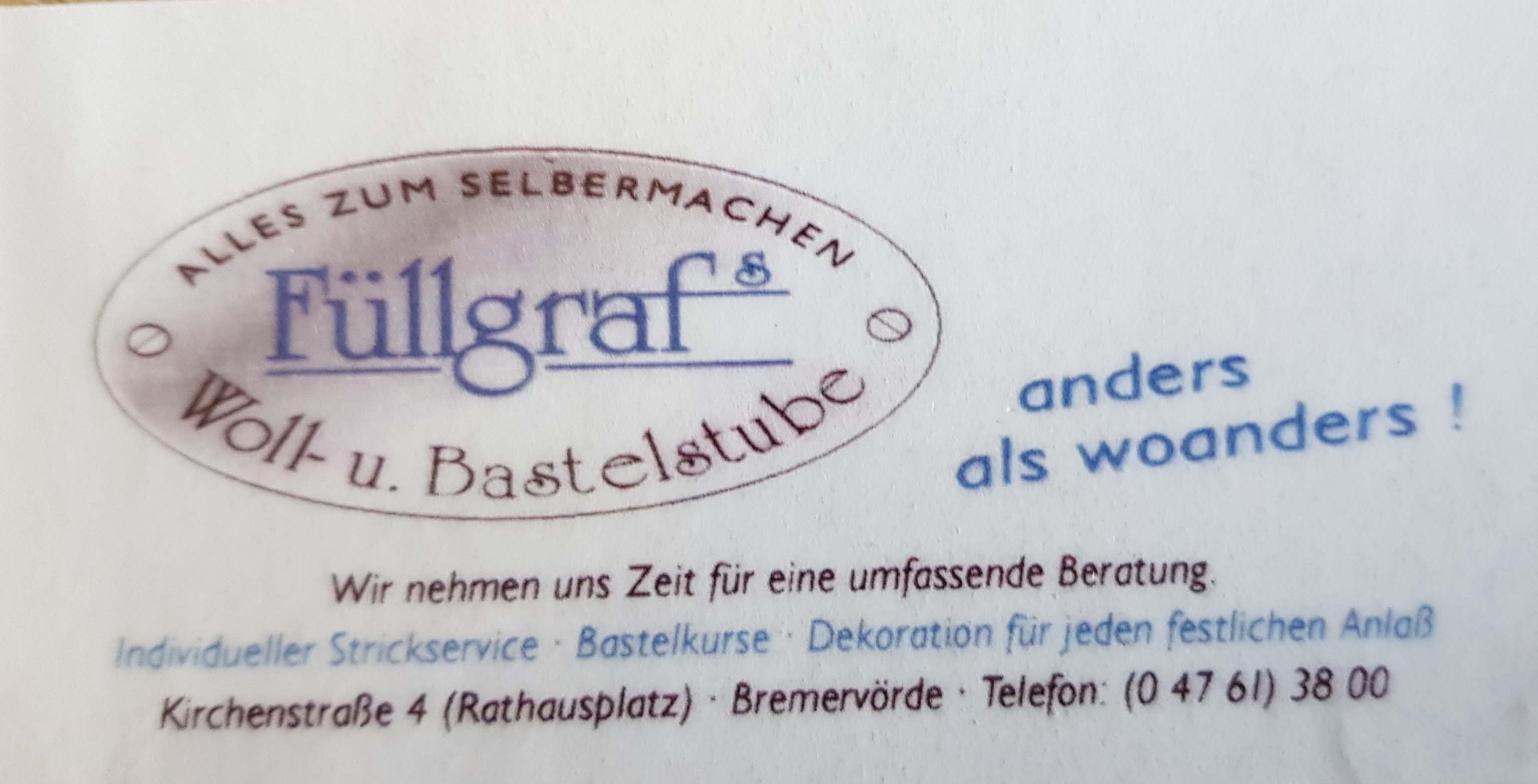 FÜLLGRAF'S WOLL- UND BASTELSTUBE