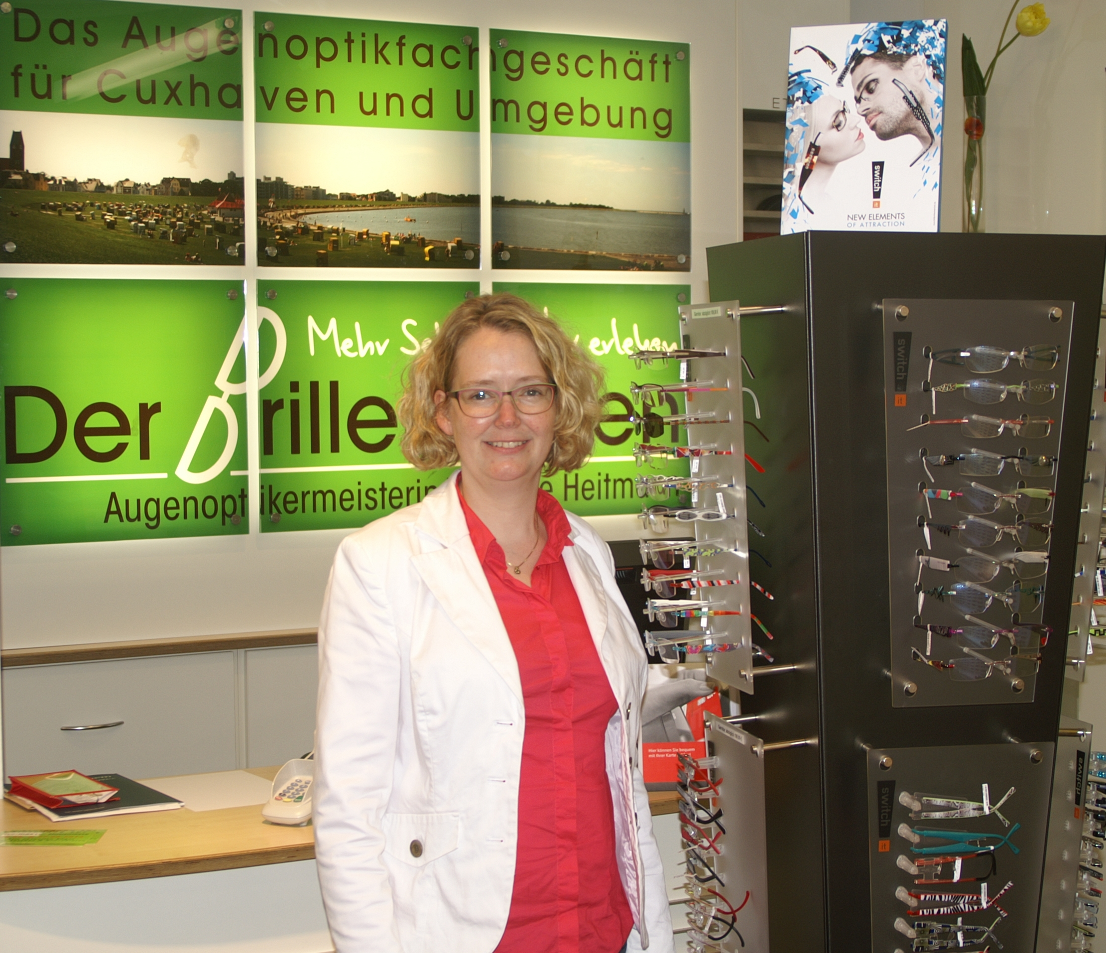 Der Brillenladen-Augenoptikermeisterin Wiebke Heitmann