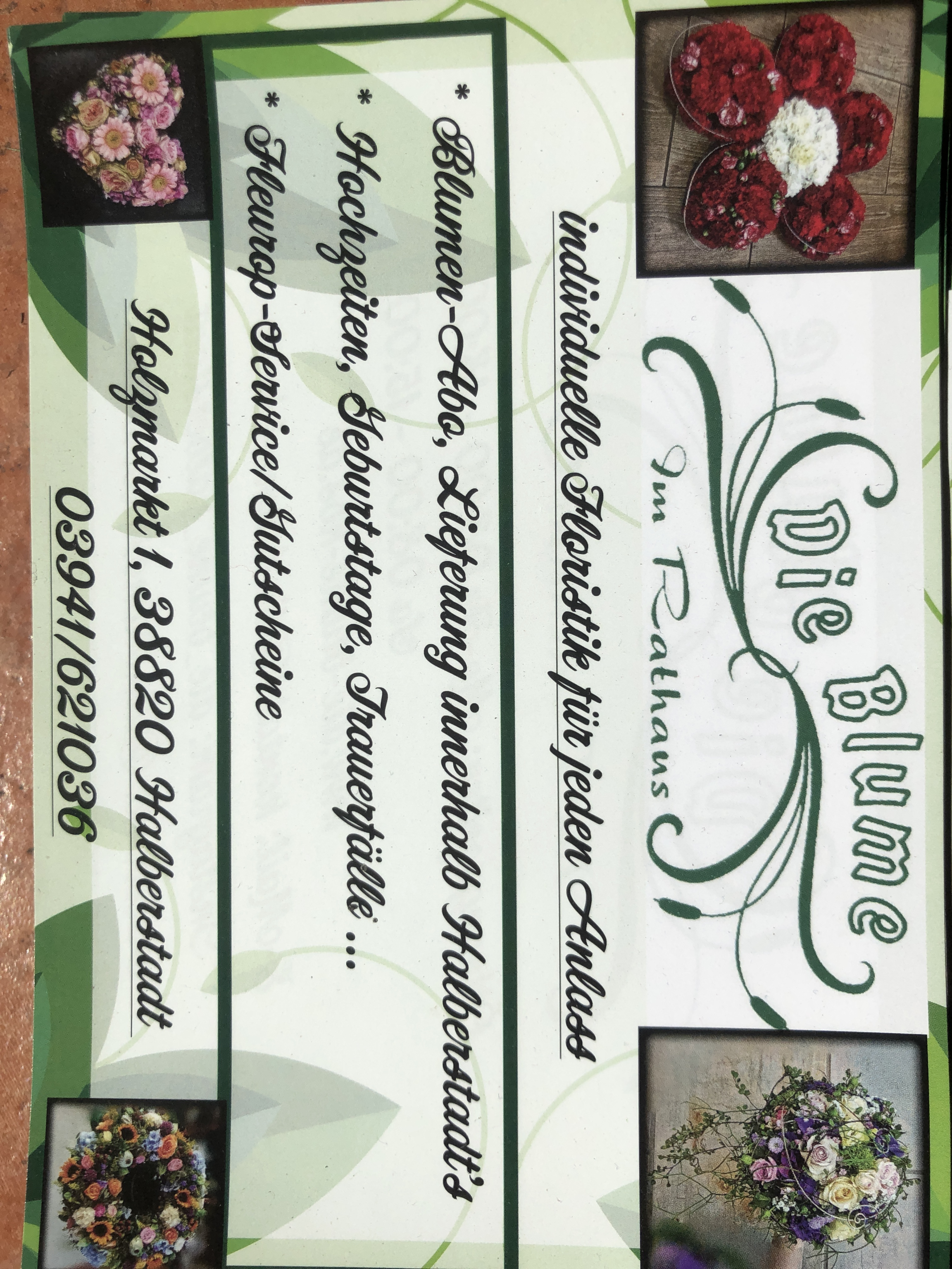 Die Blume im Rathaus