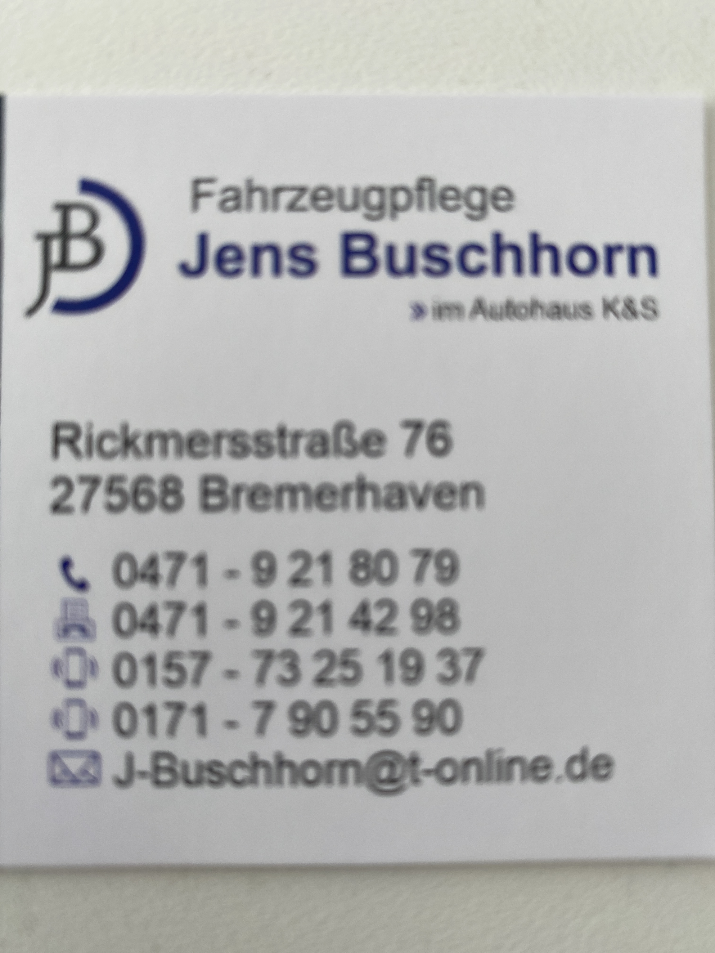 Fahrzeugaufbereitung Jens Buschhorn