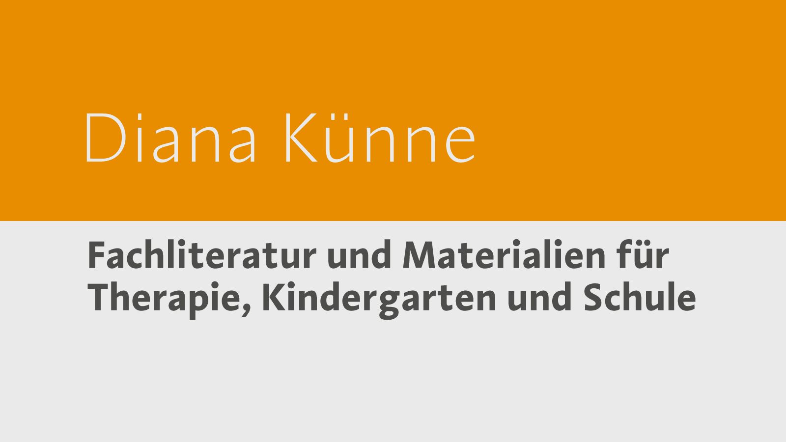 Diana Künne Päd. Verlag & Buchhandlung