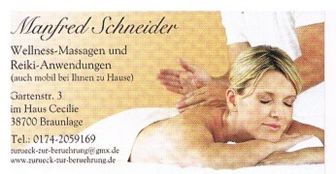Wellnessmassagen und Reikianwendungen title image