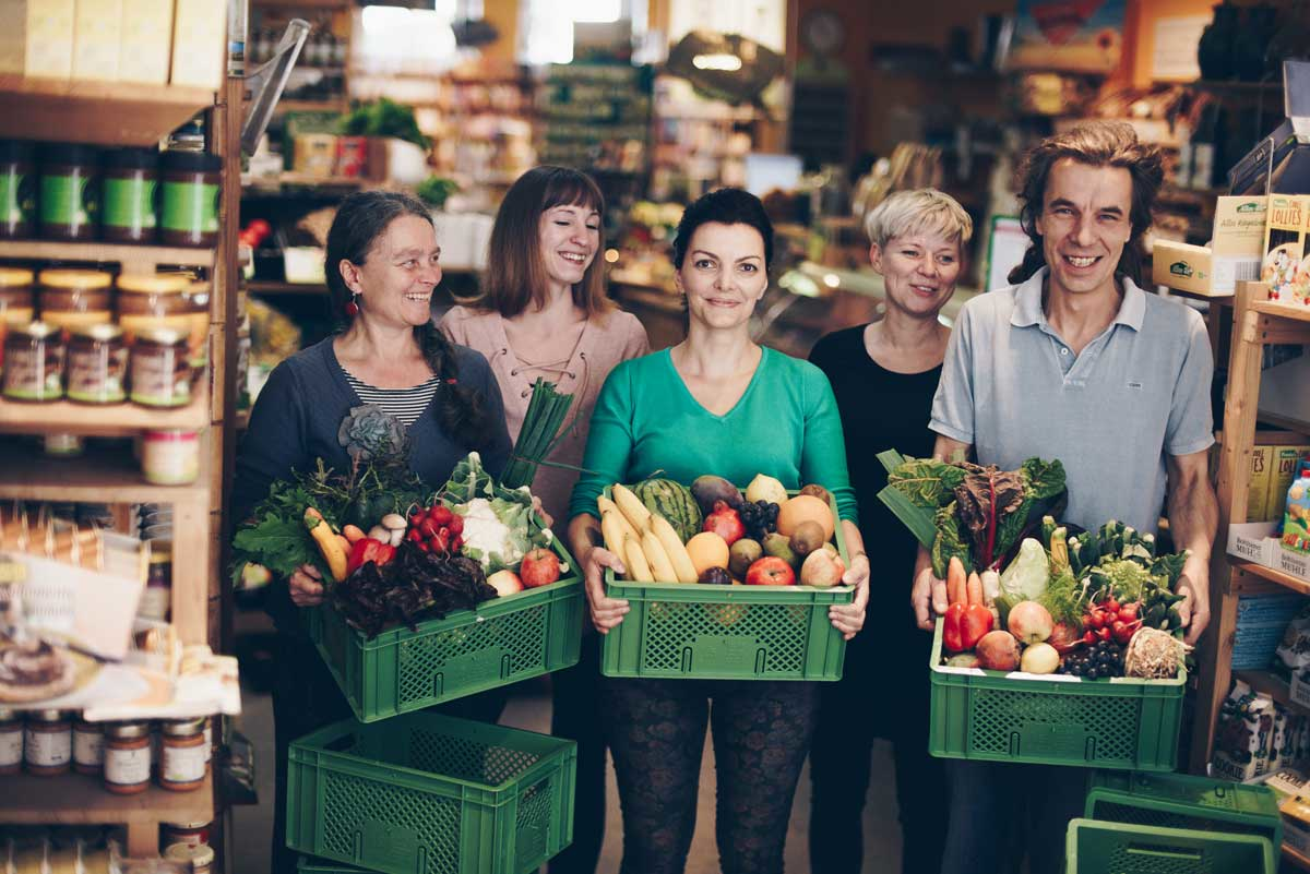 Grünland der Bioladen